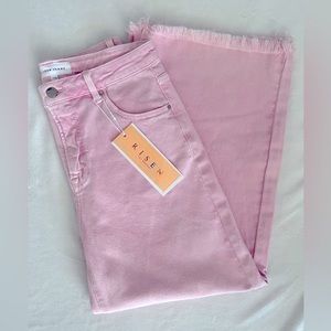 Risen High Rise Cropped Jeans